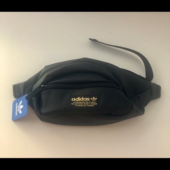 adidas originals black & gold waist pack